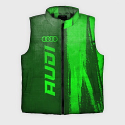 Мужской жилет Audi - green gradient по-вертикали, цвет: 3D-черный