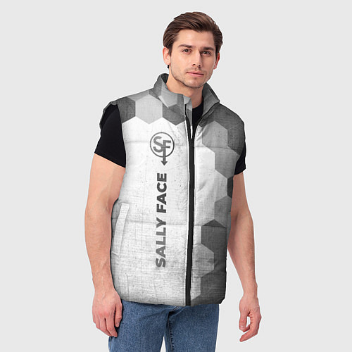 Мужской жилет Sally Face - white gradient по-вертикали / 3D-Черный – фото 3