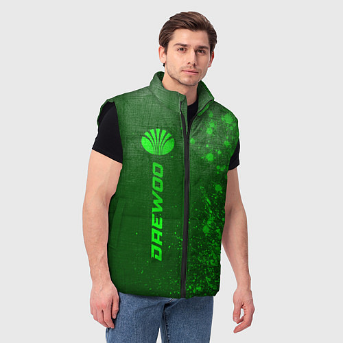 Мужской жилет Daewoo - green gradient по-вертикали / 3D-Черный – фото 3