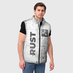 Мужской жилет Rust - white gradient вертикально, цвет: 3D-черный — фото 2