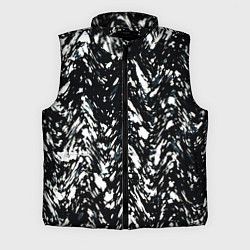 Мужской жилет Искажённый пёстрый чёрно-белый, цвет: 3D-черный