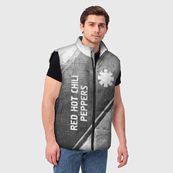 Мужской жилет Red Hot Chili Peppers - grey gradient вертикально, цвет: 3D-черный — фото 2
