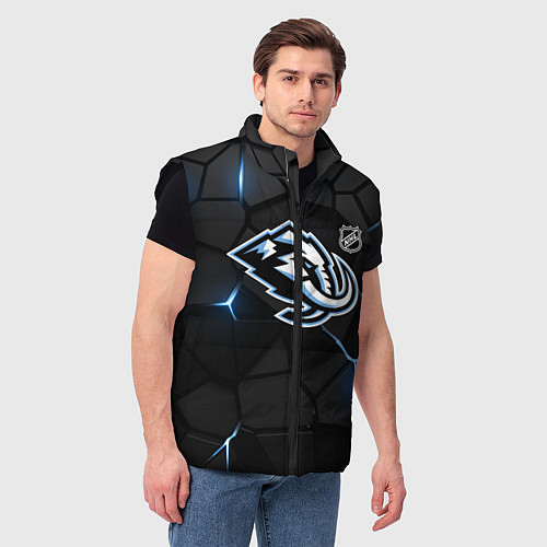 Мужской жилет Юта Маммот - НХЛ хоккей / 3D-Черный – фото 3