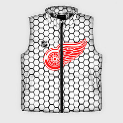 Мужской жилет Детройт Ред Уингз - белые соты, цвет: 3D-черный