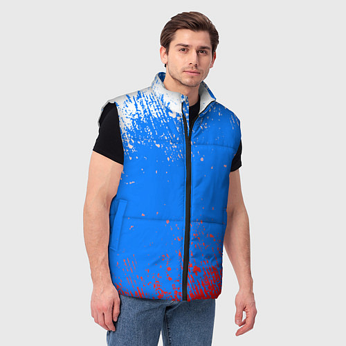 Мужской жилет Патриот - флаг / 3D-Черный – фото 3