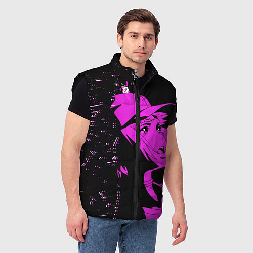 Мужской жилет Лазарь: Элейна / 3D-Черный – фото 3