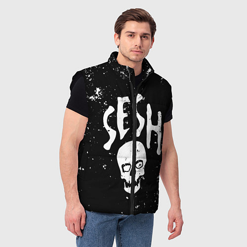 Мужской жилет Sesh / 3D-Черный – фото 3