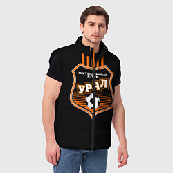 Мужской жилет ФК Урал - полоски, цвет: 3D-черный — фото 2