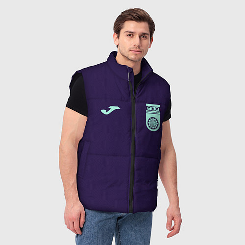 Мужской жилет ФК Уфа - форма с текстурой / 3D-Черный – фото 3