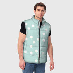 Мужской жилет Снежная морская пена, цвет: 3D-черный — фото 2