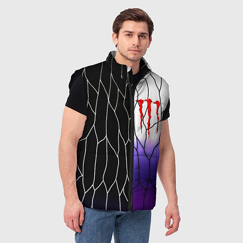 Мужской жилет Monster energy steel / 3D-Черный – фото 3