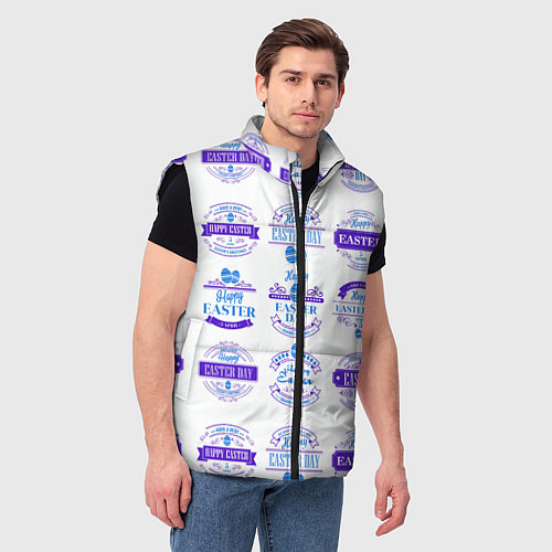 Мужской жилет Easter holidays / 3D-Черный – фото 3