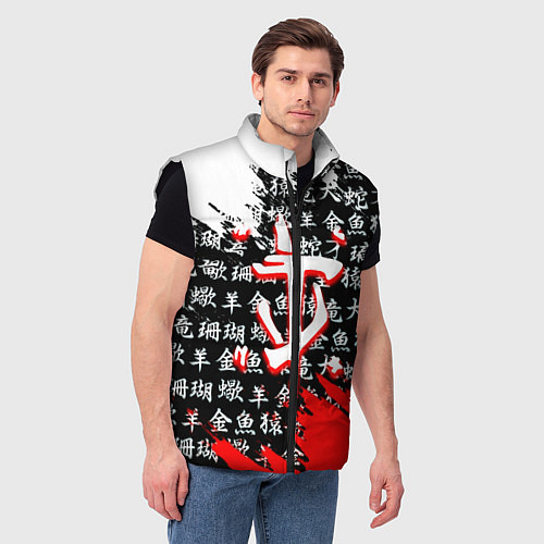 Мужской жилет Doom dark age japan / 3D-Черный – фото 3