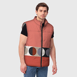 Мужской жилет Луна Малевича розовый томат, цвет: 3D-светло-серый — фото 2