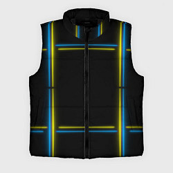 Мужской жилет Neon yellow blue, цвет: 3D-черный