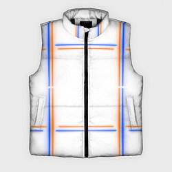 Мужской жилет Neon white orange blue, цвет: 3D-черный