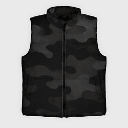 Мужской жилет Черно-серая текстура камуфляжа