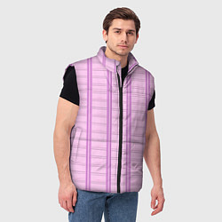 Мужской жилет Color pink cage, цвет: 3D-черный — фото 2