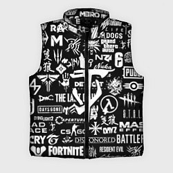 Мужской жилет Doom логотипы всех игр, цвет: 3D-черный