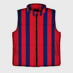 Мужской жилет Color black red stripes, цвет: 3D-черный
