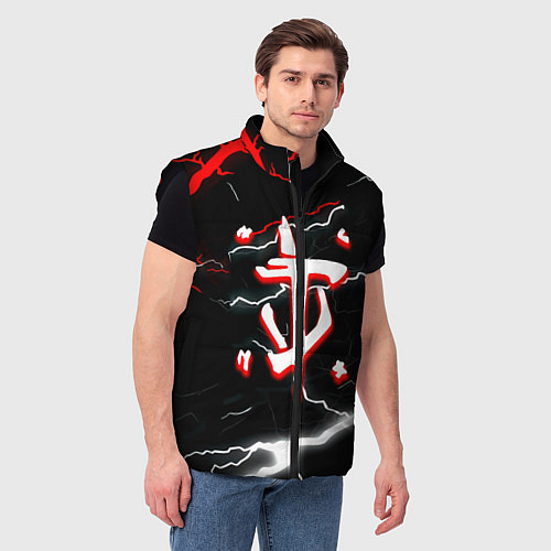 Мужской жилет Doom шторм текстура / 3D-Черный – фото 3
