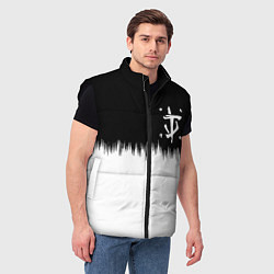 Мужской жилет Doom краски черно белый, цвет: 3D-черный — фото 2