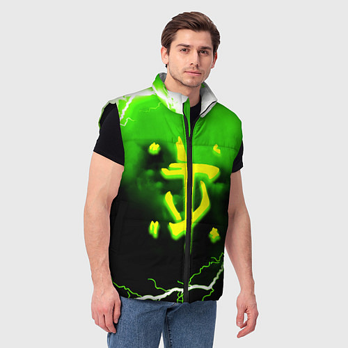 Мужской жилет Doom шторм кислотное лого / 3D-Черный – фото 3