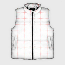 Мужской жилет Color white red crosses, цвет: 3D-черный