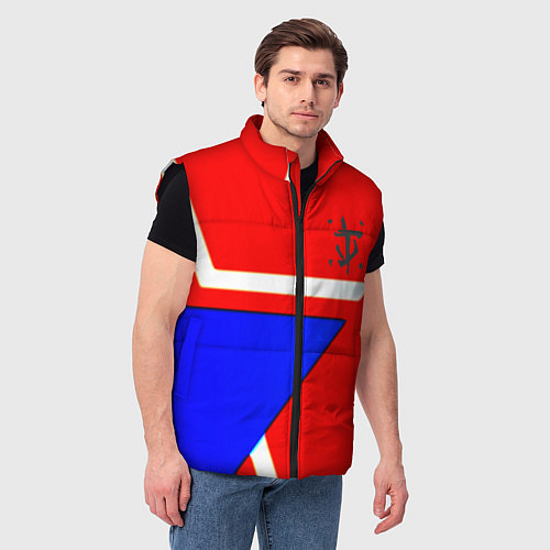 Мужской жилет Doom star geometry / 3D-Черный – фото 3
