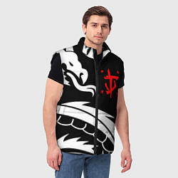 Мужской жилет Doom dragon steel, цвет: 3D-черный — фото 2