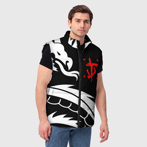 Мужской жилет Doom dragon steel / 3D-Черный – фото 3