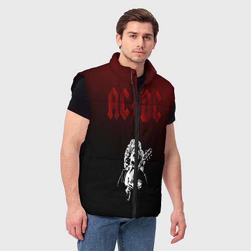 Мужской жилет AcDc - gradient / 3D-Черный – фото 3