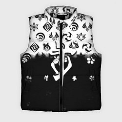 Мужской жилет Doom черно белые аниме, цвет: 3D-черный