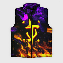 Мужской жилет Doom огненный стиль, цвет: 3D-черный