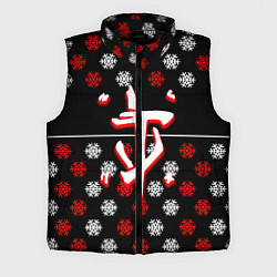 Мужской жилет Doom winter pattern steel, цвет: 3D-черный