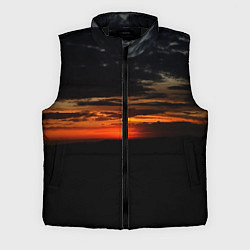 Мужской жилет Закат на плато, цвет: 3D-черный