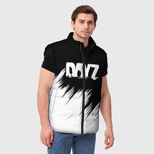 Мужской жилет Dayz штрихи красок / 3D-Черный – фото 3