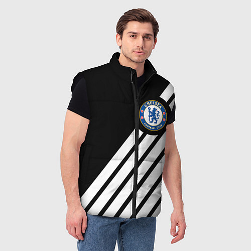 Мужской жилет Chelsea geometry sport / 3D-Черный – фото 3