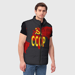 Мужской жилет Рожден СССР, цвет: 3D-черный — фото 2