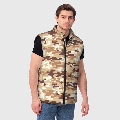 Мужской жилет Камуфляж армия / 3D-Черный – фото 3