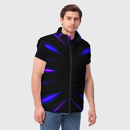 Мужской жилет Color black neon neon / 3D-Черный – фото 3