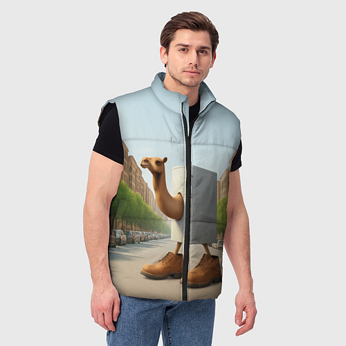 Мужской жилет Фриго Камело мем / 3D-Черный – фото 3