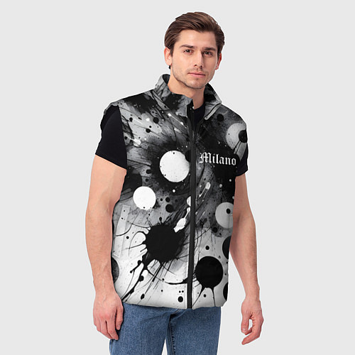 Мужской жилет Abstract fantasy pattern - Milano / 3D-Черный – фото 3