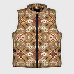 Мужской жилет Традиционные славянские узоры, цвет: 3D-черный