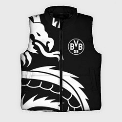 Мужской жилет Borussia дракон белый, цвет: 3D-черный