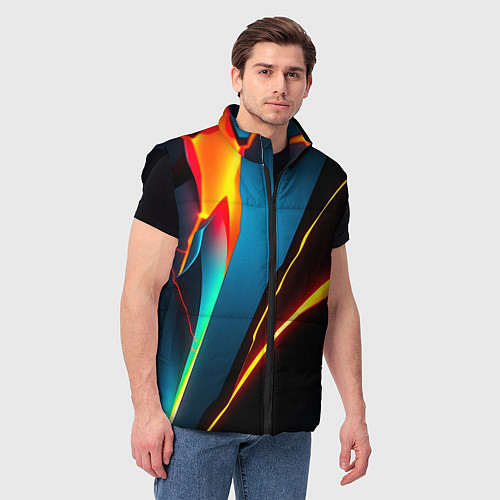 Мужской жилет Multicoloured neon / 3D-Черный – фото 3