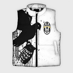 Мужской жилет Ювентус черная птица краски, цвет: 3D-черный