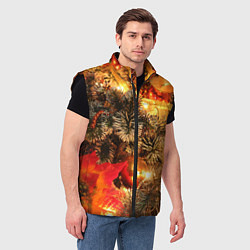 Мужской жилет Атмосфера Рождества, цвет: 3D-черный — фото 2