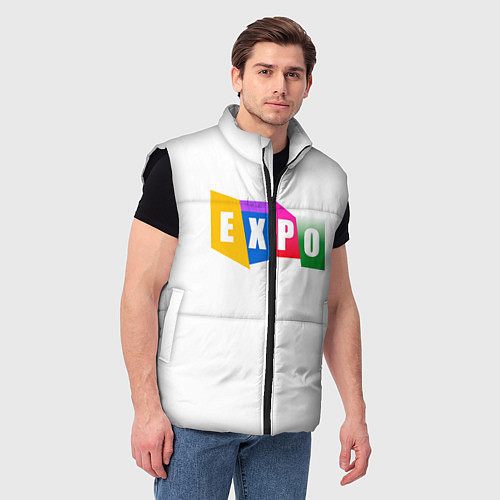 Мужской жилет Expo Выстовка / 3D-Черный – фото 3