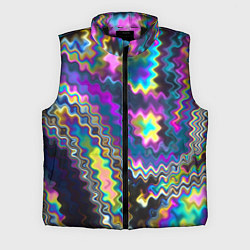 Мужской жилет Абстракция переливы, цвет: 3D-черный
